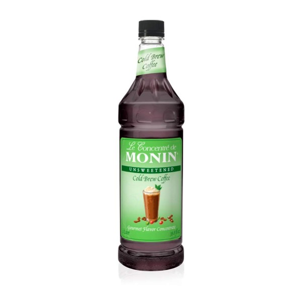 Monins Cold Brew Coffee Concentrate - New & Improved Version - 1 Liter
