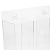 iplusmile Face Mask Dispenser 3 Grid Acrylic Glove Box Holder