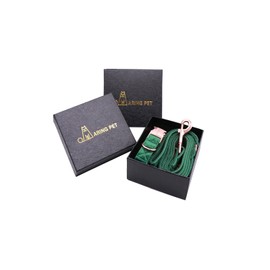 ARING PET Dog Collar and Lead Set, Velvet Dog Collar and Lead, Soft, Comfortable and Adjustable Dog Collars for Small Medium Dogs.