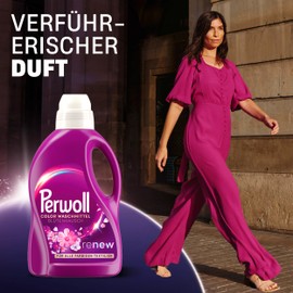 Perwoll Liquid Detergent, Flower Frenzy (1 x 27 Washes), Color & Whites, Floral Scent, 1.35L