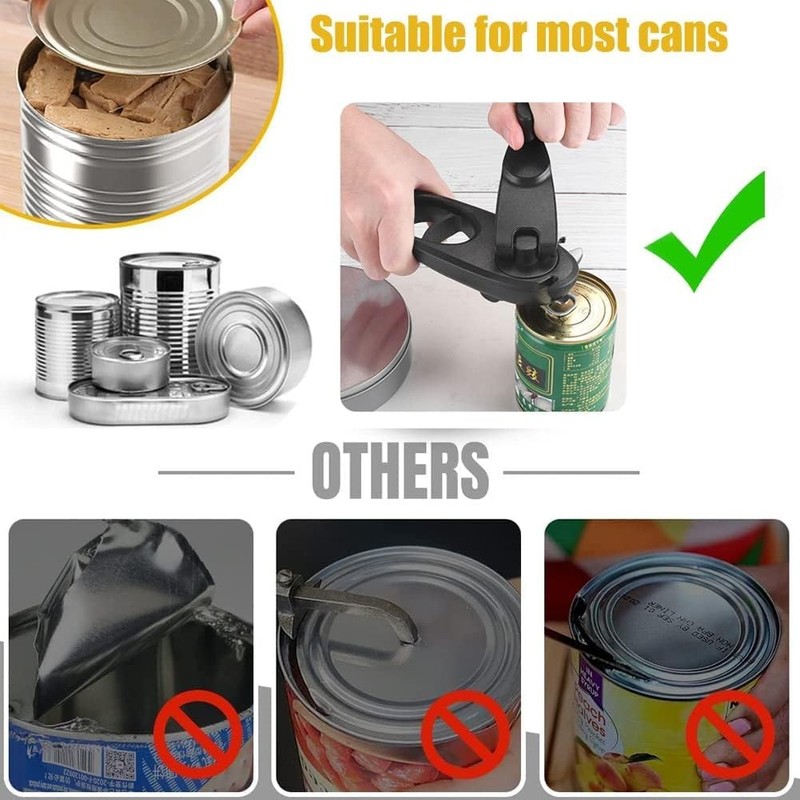 ieron 8 in 1 Tin Opener Manual Can Opener Multi-Function