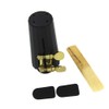 Soprano Sax Saxophone Mouthpiece Plastic with Cap Metal Buckle Reed