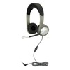 Egghead® Deluxe Multimedia Headset with Leatherette Ear Cushions, Adjustable Padded