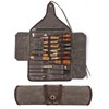 TOURBON Waxed Canvas Tool Roll Up Bag, 25-Pocket Wood Carving