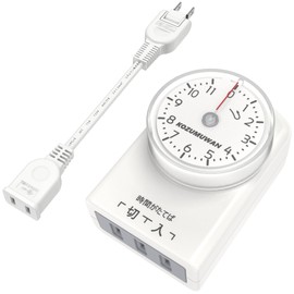 Dial Timer Outlet On/Off 11-Hour Type 15-Minute Setting Repeat Tracking Prevention White Direct Connection Type PSE Certified Direct Connection Type Analog Timer 15 Minutes Security Indoor Aquarium