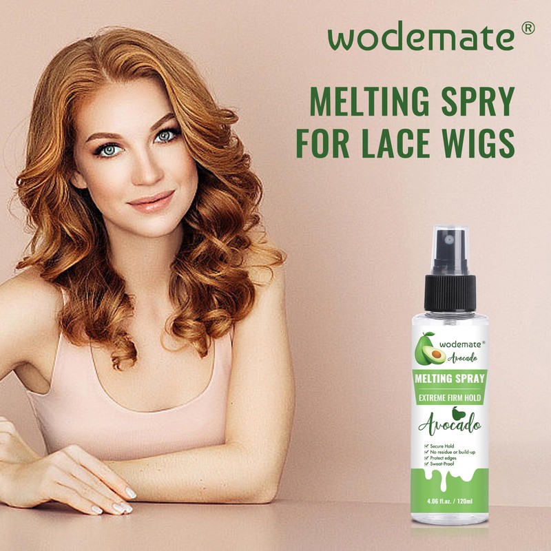 wodemate Lace Melting Spray for GlueLess Wigs, Extreme Hold Melting