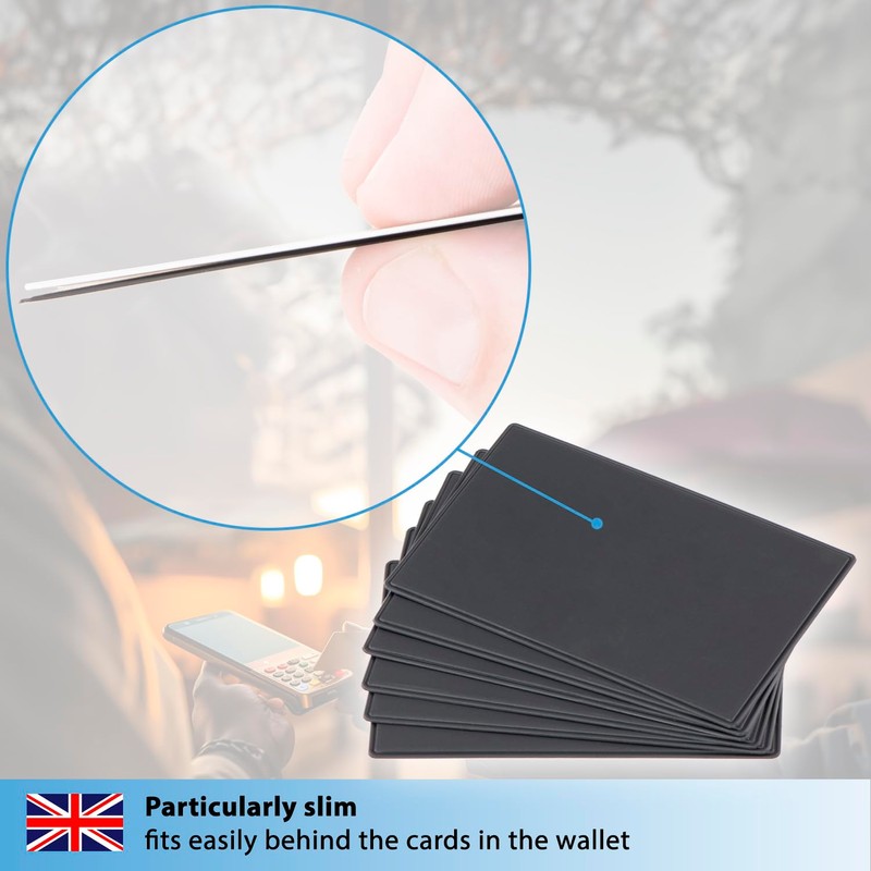 valonic RFID Wallet Shield - Ultra Slim - 6-Pack -