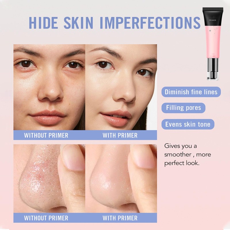 Face Primer Hide Pores Under Foundation, Moisturizing Even Skin Tone