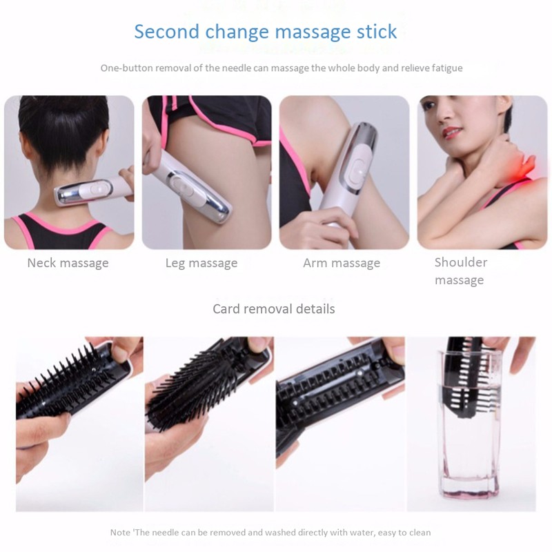 Electric Infrared Hair Brush Comb Laser Treatment Grow Comb Stop