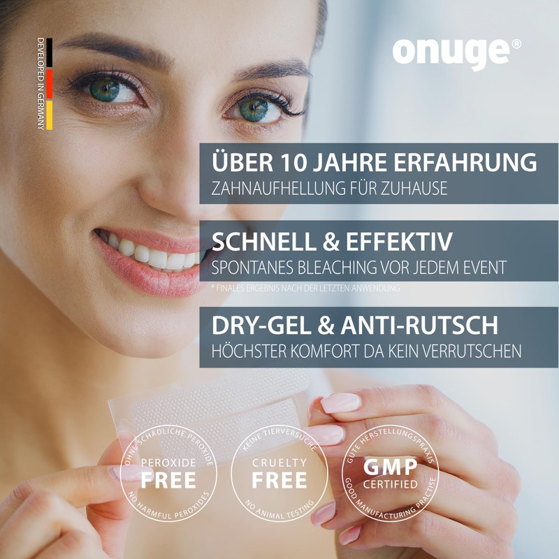 Onuge Bright White Teeth Whitening Strips - Whitening Strips -