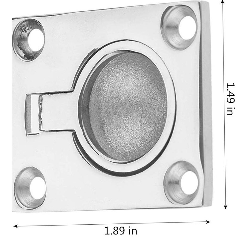 RongLeDAI 2 Pack Flush Ring Pull Handle Hatch Locker 49