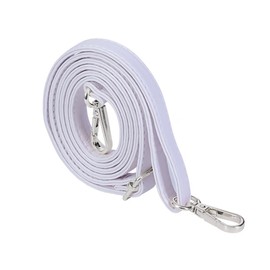 Blausky Adjustable PU Shoulder Strap, Leather Shoulder Strap, Women's Bag Strap, Bag Strap, Shoulder Bag, Bag Strap, Women's Accessories, for Bags, Handbags, White + Silver, 140 cm x 24 mm