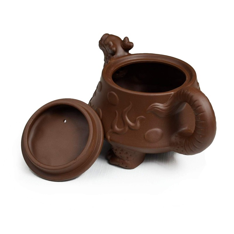 Teapot Chinese Dragon Turtle Auspicious Zisha Clay Gongfu Teapots for