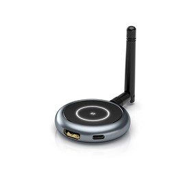 AIMIBO Wireless HDMI Transmitter, Turn Touchscreen into a Second Screen, Up to 4 Phones/Tablets, Extend 1080P Video & Audio from HDMI Devices to iOS/Android Devices in TutuLink App