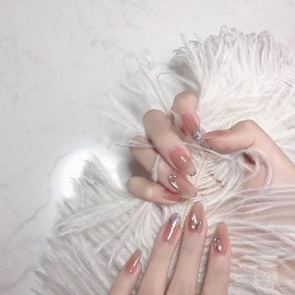 Nail Tips, Cute, Elegance, Long Fake Nails, For Parties, After-parties, School Entrance Ceremonies, Graduation Ceremonies, Coming of Age Ceremonies, Fireworks Displays, Photos, False Nails