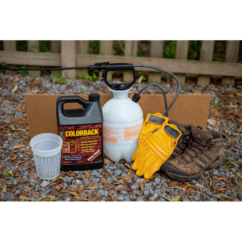 Black Mulch Dye, 6,400 Square Feet Coverage – Mulch Colorant