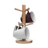 Shirene Wooden Cup Stand, Bamboo, Wooden Cup Holder, Pretzel Holder,