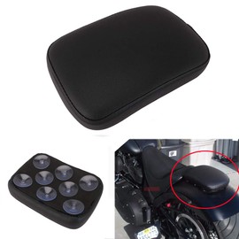 Motorcycle Seat Suction Cup Motorcycle Seat Cushion with 8 Suction Cups Back Seat Passenger Seat Pad for Custom Chopper Cruiser XL883 XL1200 X48 X72 Black