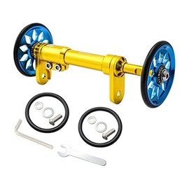 London Craftwork Brompton Eazy Wheels Extension Bar Gold/Blue (Extender + 2 Easy Wheels)