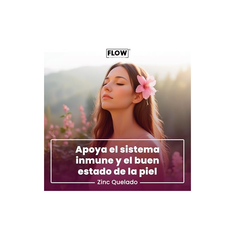 Flow Supplements | Zinc 20 mg –Zinc Quelado – 60