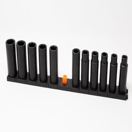 ToolBox Widget - Modular 1/2" Socket Organizers | Includes 12 Modular Socket Organizers and 10 spacers | Simple and Effective Tool For Fast Accountability SIZE STEMS NOT INCLUDED 2 Pack