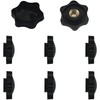 8 PCS Handle Wing Nuts,Clamping Star Knobs,Thumb Screws Nuts (M8*32mm)