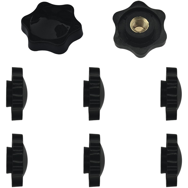8 PCS Handle Wing Nuts,Clamping Star Knobs,Thumb Screws Nuts (M8*32mm)