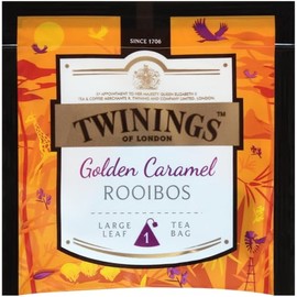 Twinings Discovery Collection Golden Caramel Rooibos, 30 Large Leaf Pyramid Tea Bags