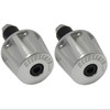 Pair of Accossato Silver Counterweights for Handlebars with Inner Hole