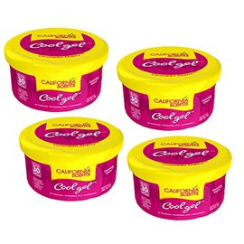 California Scents Cool Gel - The Best Car Air Freshener with Cool Gel Technology - Long-Lasting Odor Eliminator and Auto Air Freshener for Cars (Coronado Cherry, 4 Packs)