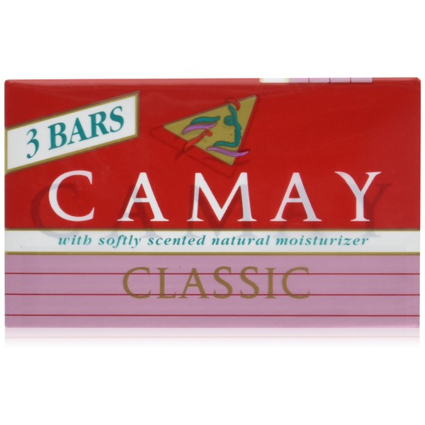 Camay Classic 3 Bath Bars Per Package * With Softly Scented Natural Moisturizer