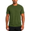 Zengjo Workout T Shirts for Men Quick Dry(Army Green,XL)