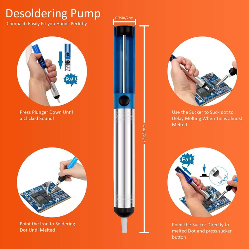 Electric Sodering Iron Kit set 110V 60W Adjustable Temperature Soldering