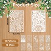 Ymapinc 12PCS Art Stencils for Painting,Reusable Painting Stencils for Canvas,