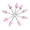 DAWH Rotary Tool Kit, 50pcs Chrome Corundum Grinding Bits for