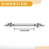 Partuto 2pcs 7.5cm/2.95in Car Splitter Support Rods Adjustable Front Rear