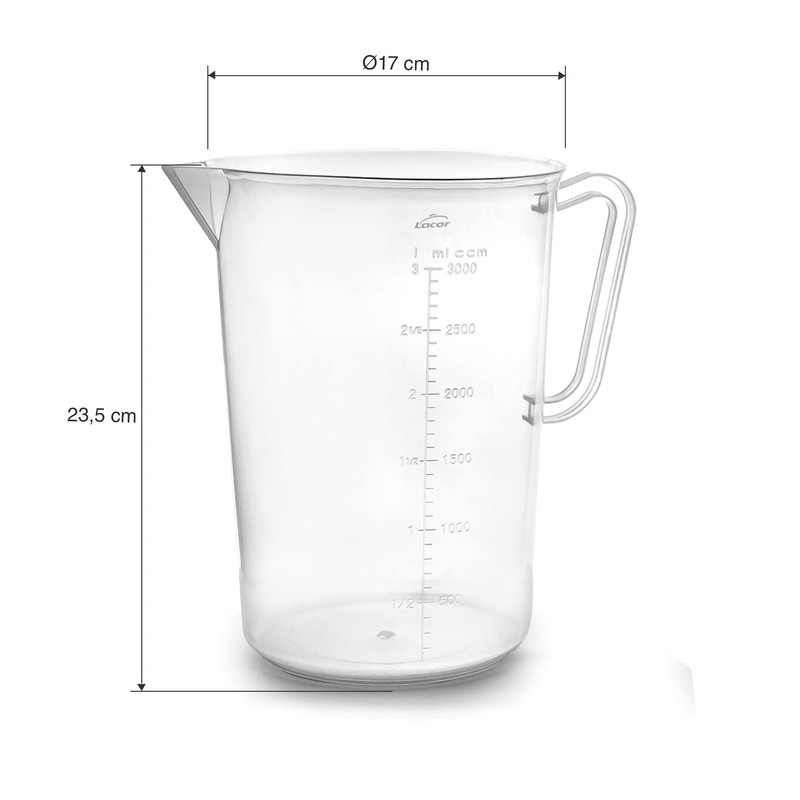 Lacor - 67213 - Measuring Cup, Measuring Cup, Liquid Meter,