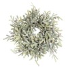 Factory Direct Craft Artificial Frosted Pine Evergreen Wreath Ring -