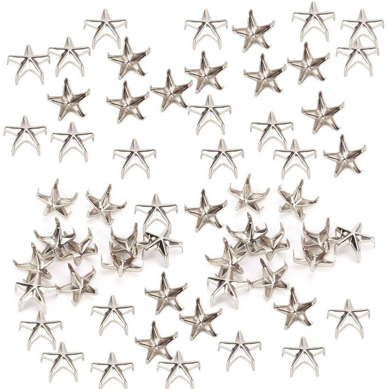 CENPEK 200PCS 15mm Star Rivets Decoration Five-Pointed Star Claw Hand