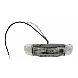 Tecniq PC/P2 Rated Marker Light - Red Light/Clear Lens
