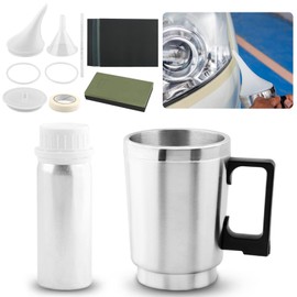 Saycker Car Headlight Restoration Kit, Auto Headlight Lens Polish Repair Kit Atomizing Cup Headlight Renovation Tool Auto Restore Kit, Headlight Restoration Wipe & Washer Kit