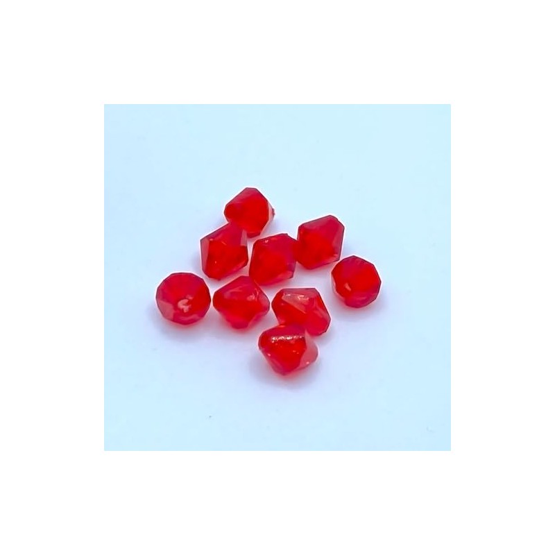 Shop Azalea Acrylic Beads Crystal Rhombus Shape 8mm 100pcs Handmade