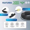TOPDURE JHSD 12-feet Pipe Heating Cable Built-in Thermostat