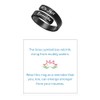 akowemge Lotus Just Breathe Ring for Women，Summer Stainless Steel Adjustable