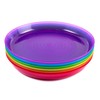 Cuddly Hippo Kids Plastic Dinnerware Set of 6 Multi Color