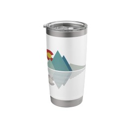 Colorado Flag Mountain Stainless Steel Insulated Tumbler