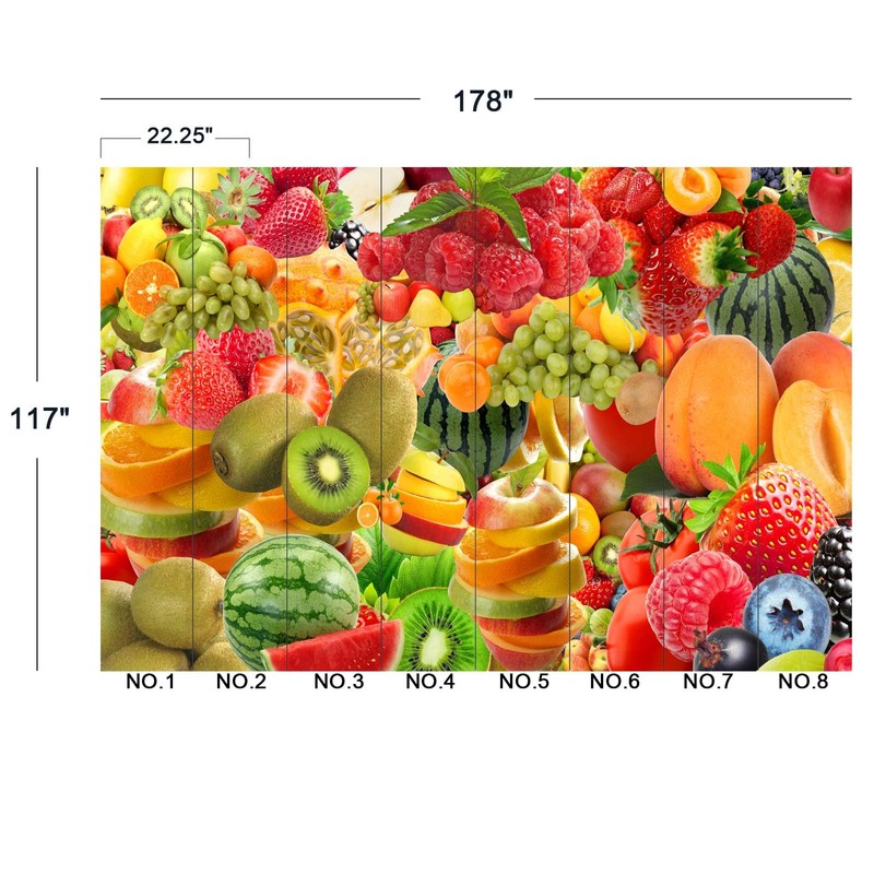 Eierme Fruit Cocktail Wall Mural Wallpaper 178" x 117"
