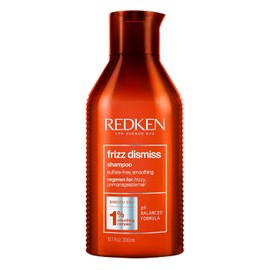 REDKEN- Shampoo Frizz Dismiss de Redken | Shampoo anti-frizz sin sulfatos|Aporta hidratación intensa, protege de la humedad y controla el frizz por un tiempo prolongado | Con Aceite de Babassu| 300ml