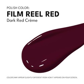 RC Red Carpet Manicure Esmalte de Uñas LED Gel Film Reel Red, Crema Rojo Oscuro, 9 ml