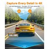 Dash Cam Front 4K Built-in 5GHz WiFi with CPL, Car